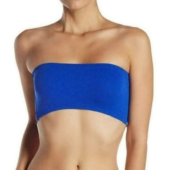 FREE PEOPLE Intimately Nina Bandeau Blue Flame FP2465875 Size XS - Picture 1 of 4